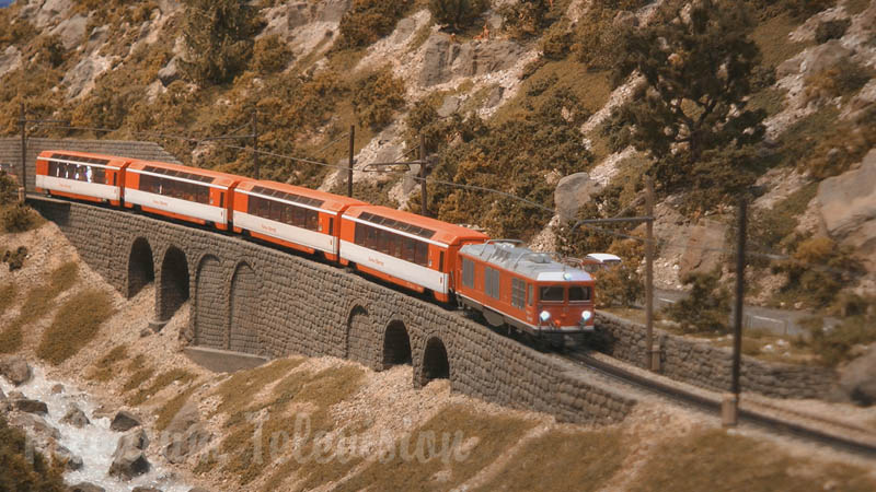Trenes en acción: Una de las mejores maquetas ferroviarias de Suiza en escala HO