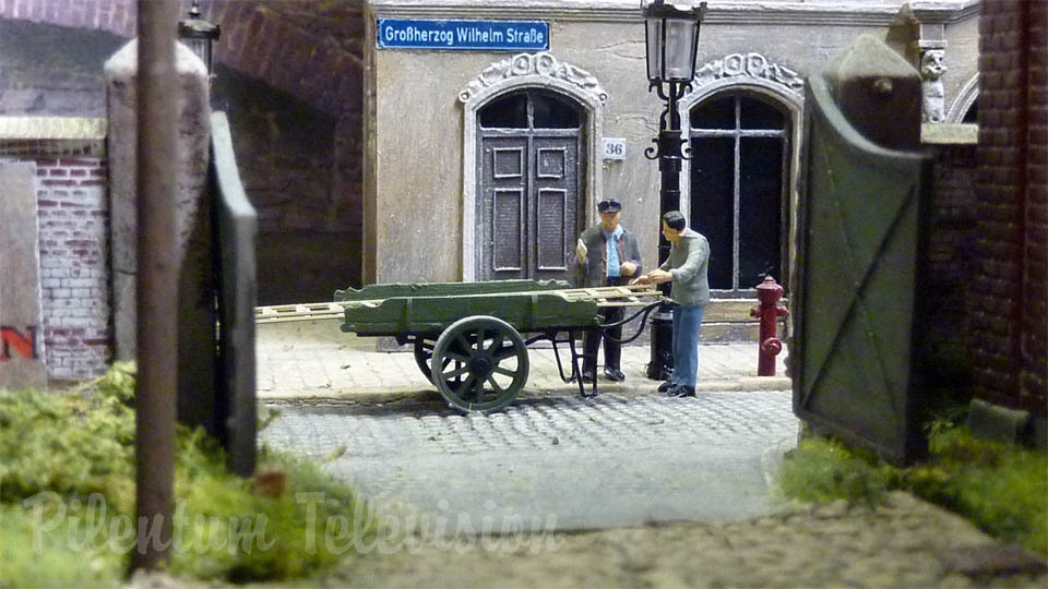 Model railroad operation session in Virgental by Wim de Zee - Steam locomotive and ho scale trains