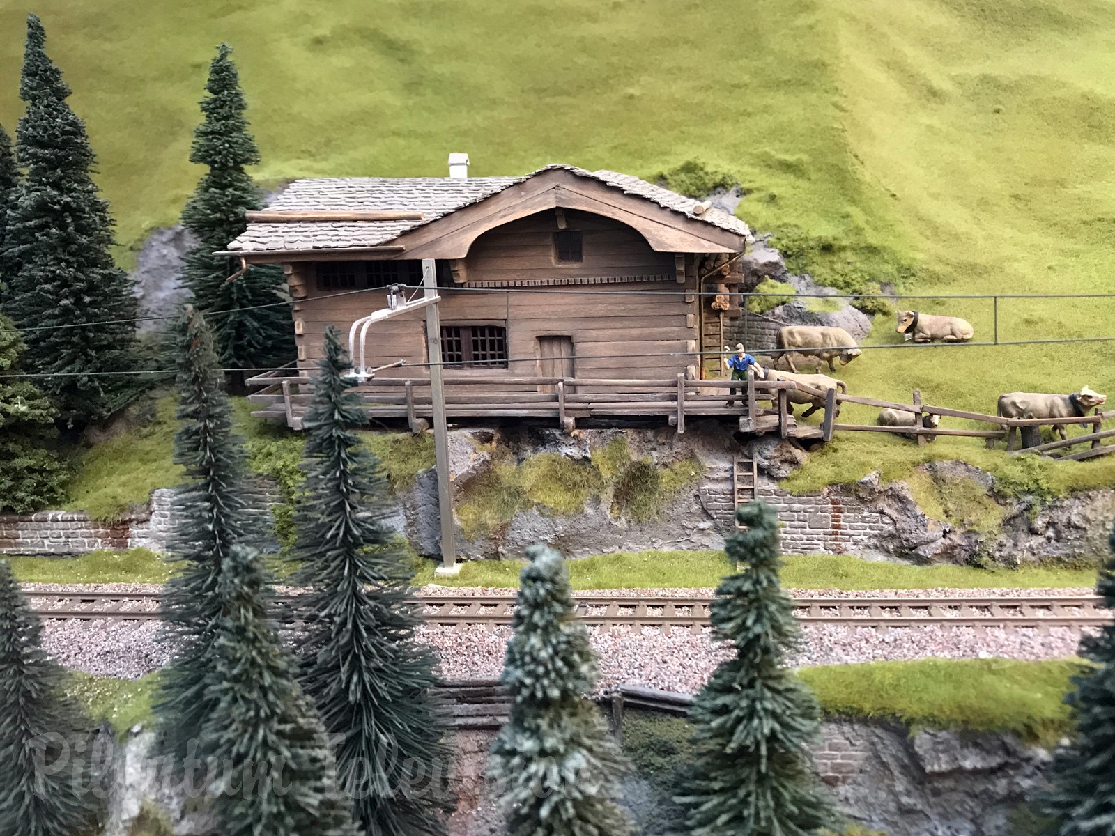 Pociągi w skali HO w Szwajcarii: Piękna szwajcarska makieta kolejowa Briana Rodhama