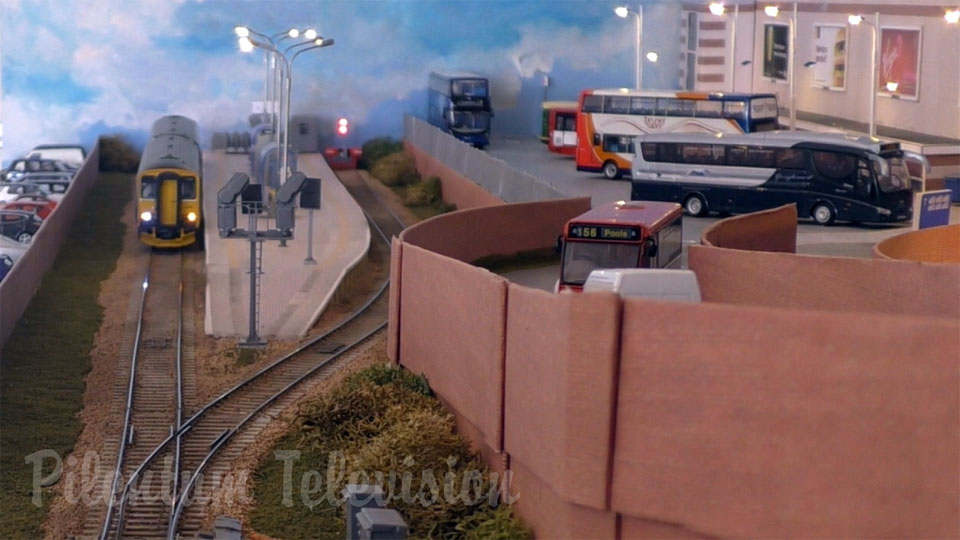 British Model Railway Layout Weston Interchange - 00 Gauge Trains Shunting and Running Session