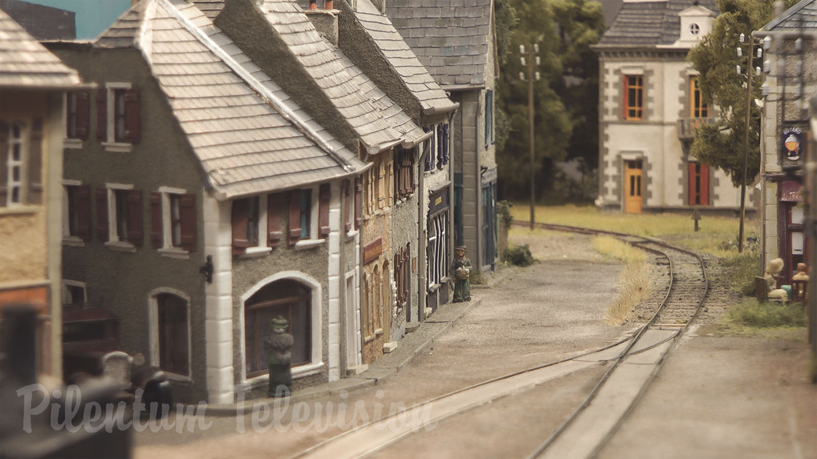 Model Railway - French Village Where Everyone Would Like To Live Due To The Steam Locomotive
