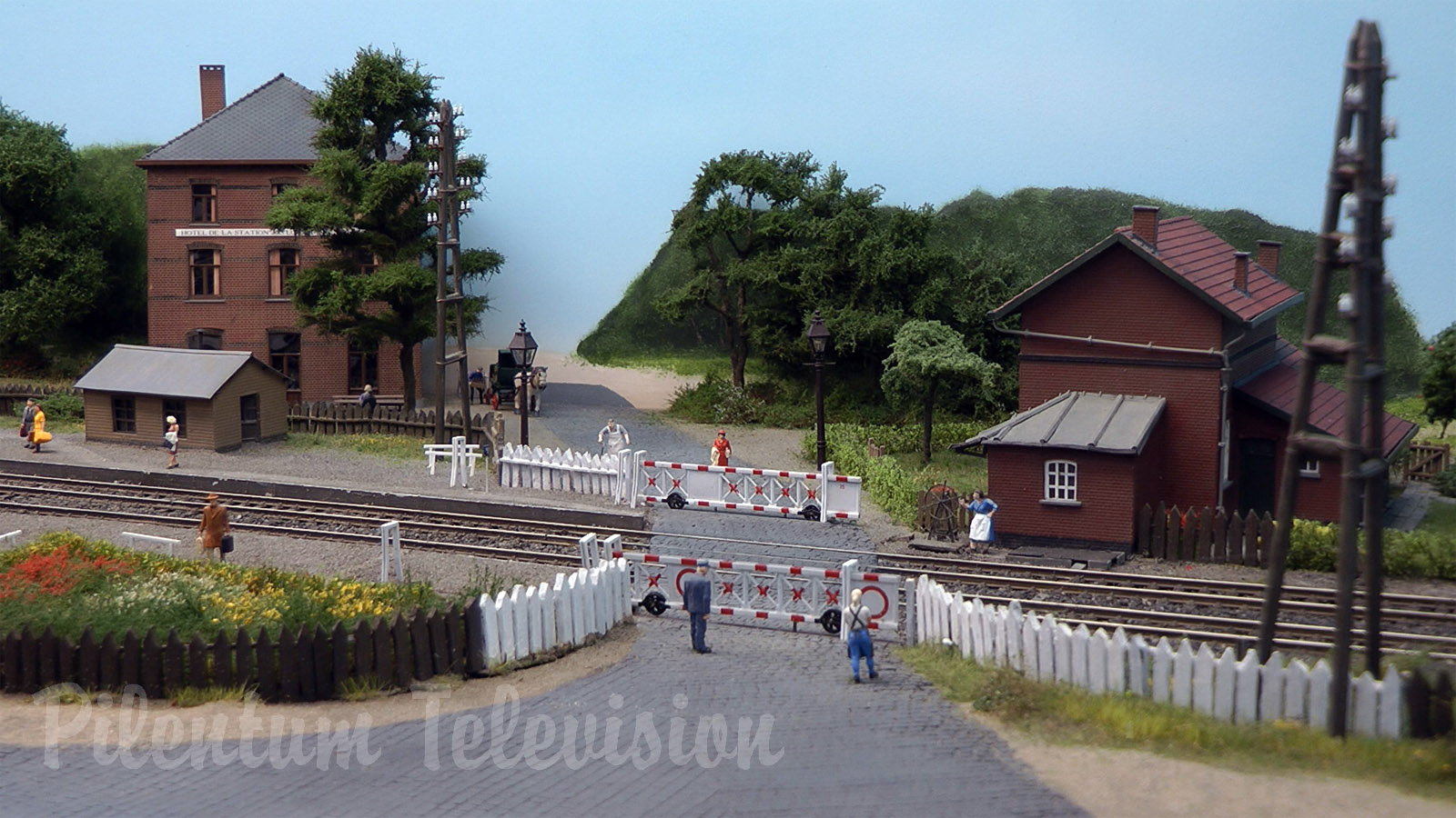 Steam Locomotives at Heide Railway Station in Belgium - Model Railroad HO scale of Belgian Railways