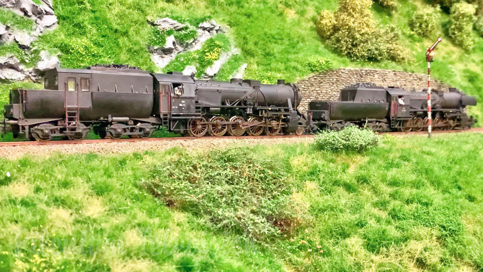 Lokomotywa parowa - Poślizg kół lokomotywy - Model pociągu i model kolejowy