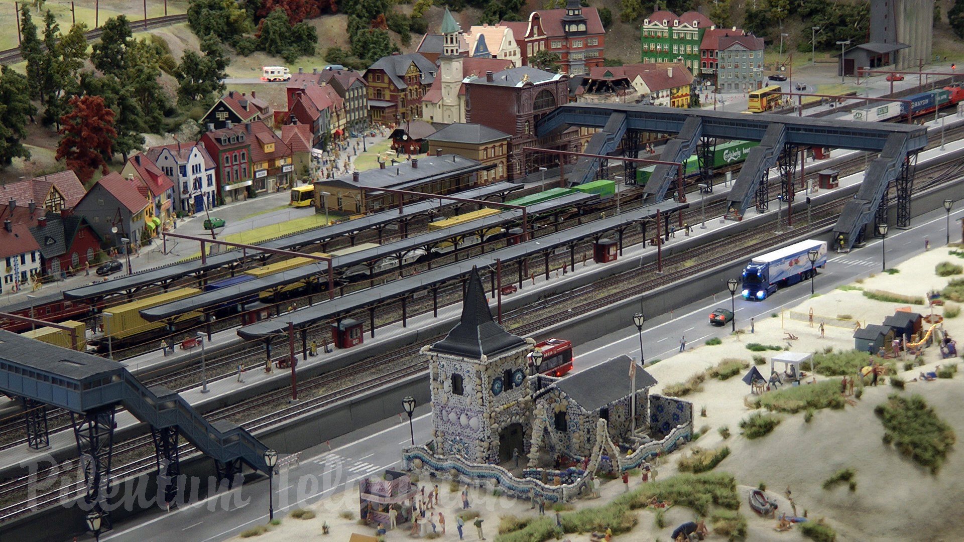 Danemarca - Machetă feroviare din Hamburg - Mai mare model de cale ferată din lume