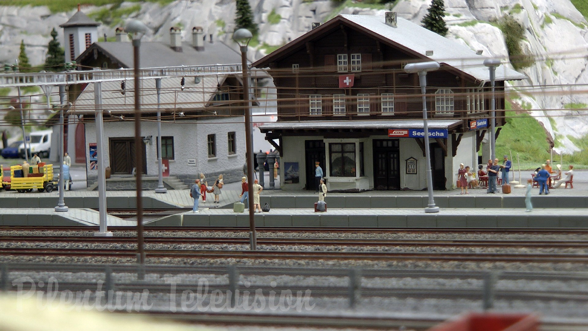 Elveția - Machetă feroviare din Elveția - Mai mare model de cale ferată din lume