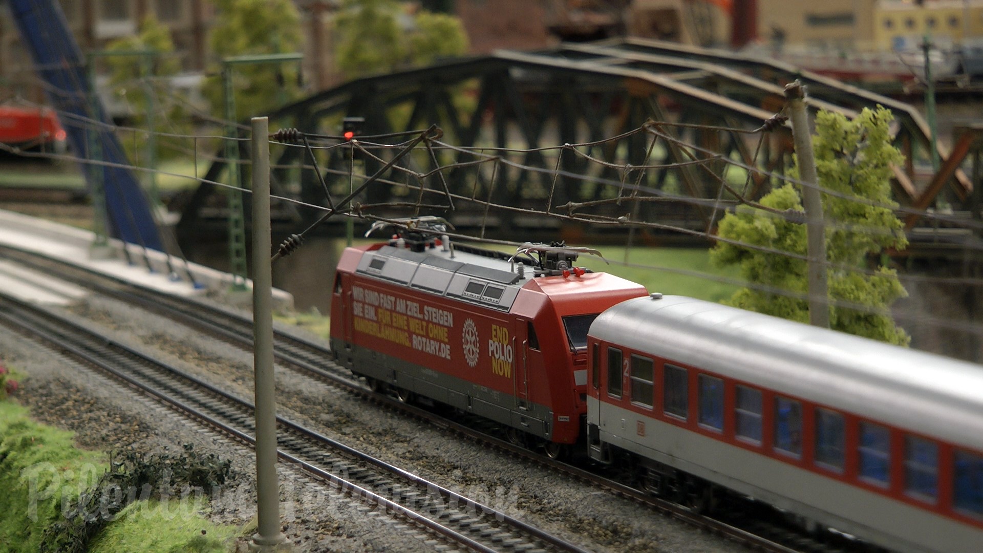 Germania - Machetă feroviare din Hamburg - Mai mare model de cale ferată din lume
