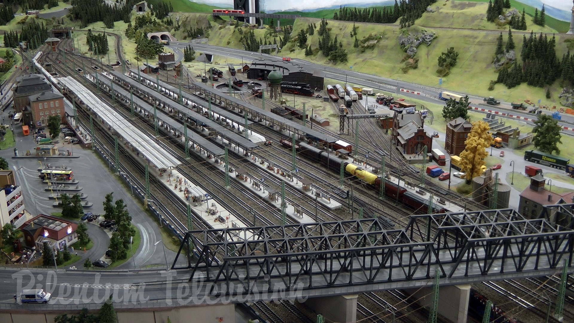 Germania - Machetă feroviare din Hamburg - Mai mare model de cale ferată din lume