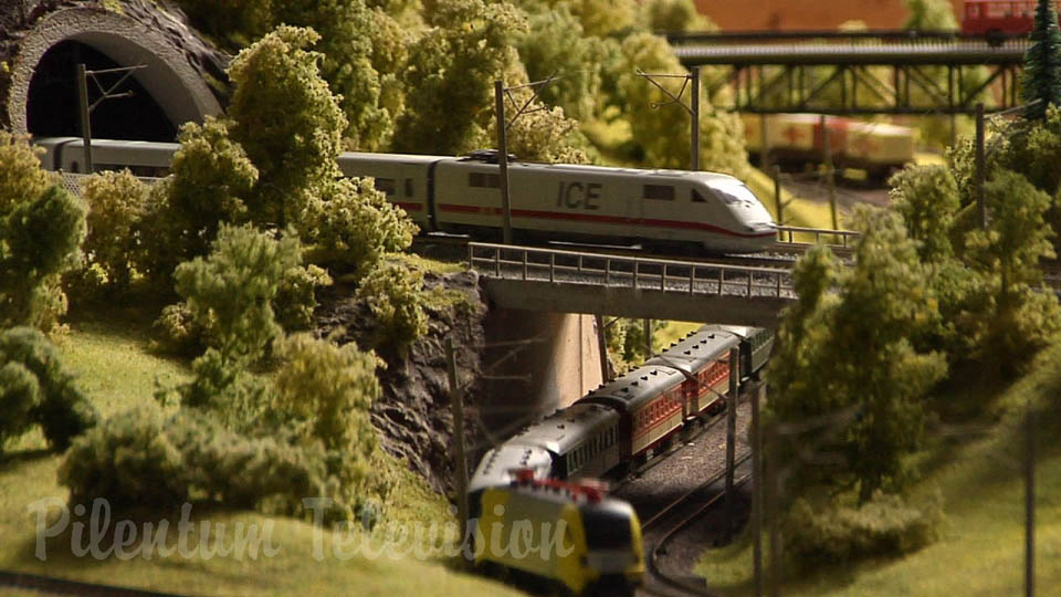 Железнодорожный макет в масштабе 1:120